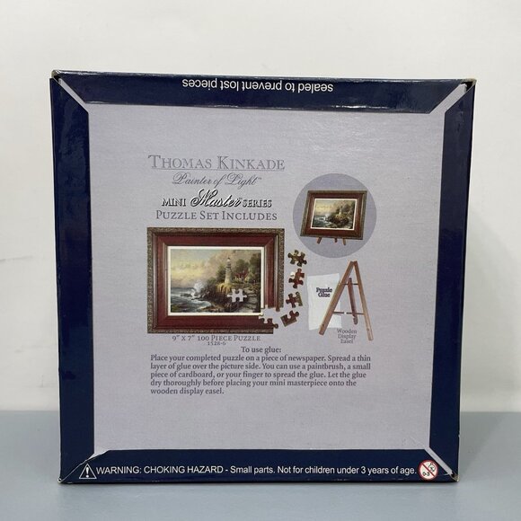 Vintage Thomas Kinkade Painter Of Life Mini Masters Series 100 Piece Puzzle 9x7 - Picture 3 of 5